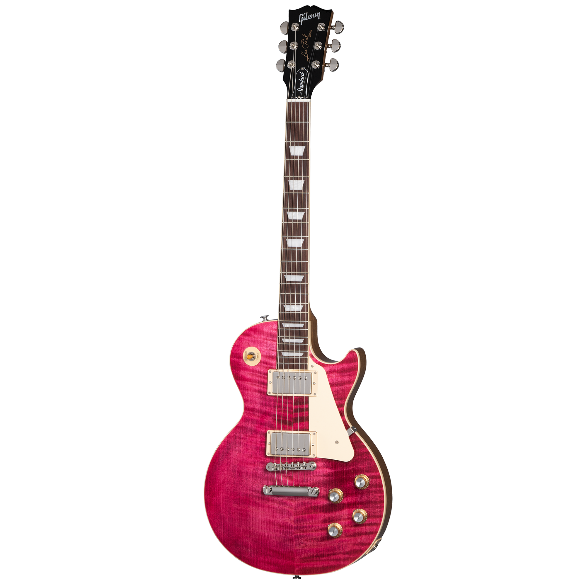Se Gibson Les Paul Standard 60s Figured Top Translucent Fuchsia hos Allround Musik